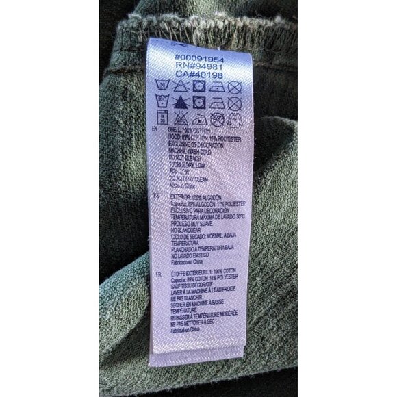 Forever 21 Women's Military Shirt Jacket Green Long Sleeves Button Up Size S - Picture 10 of 11